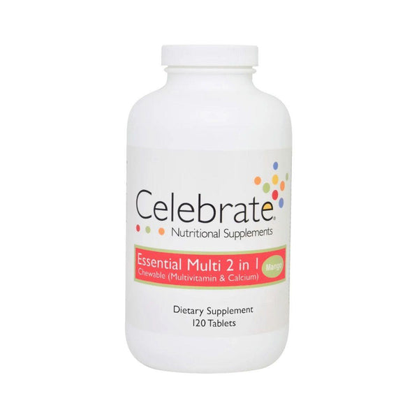 Celebrate Essential 2 in 1 Multivitamin Mango 120 Chews