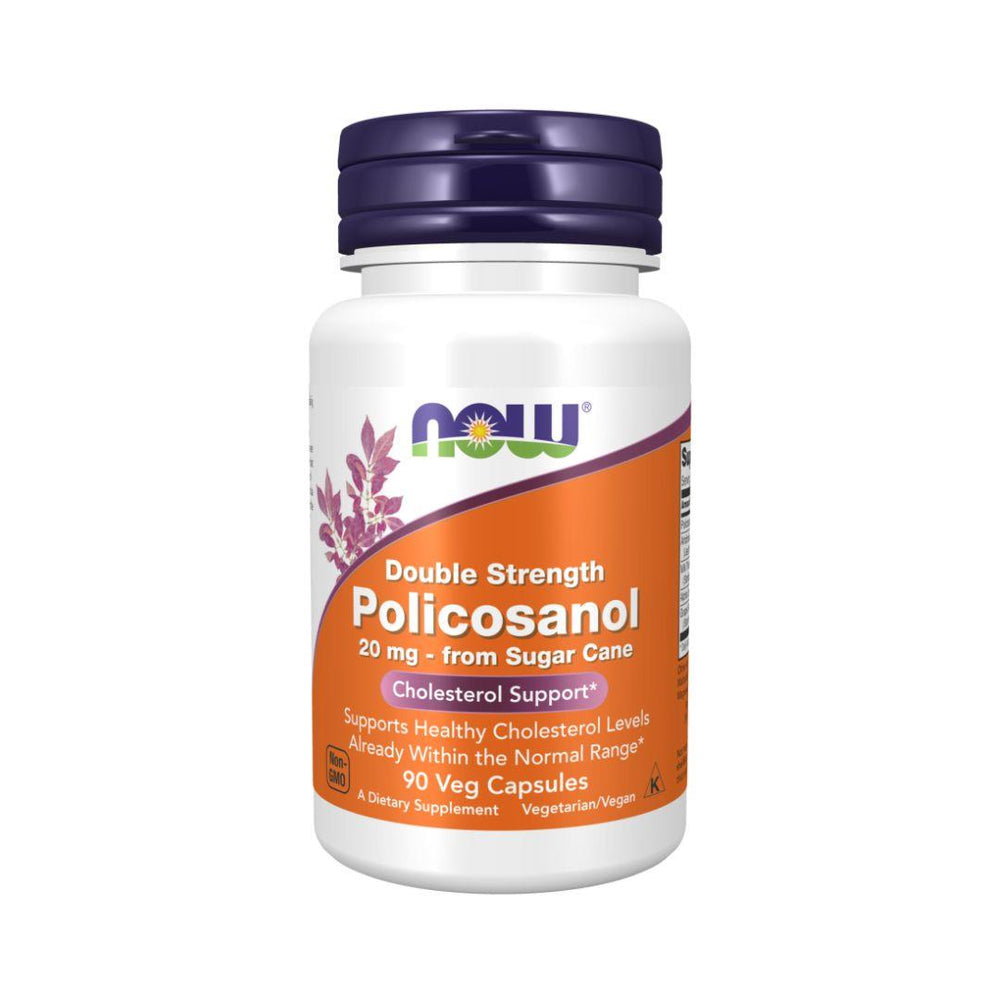 Now Policosanol Double Strength (20 mg) - 90 Vegetarian Capsules