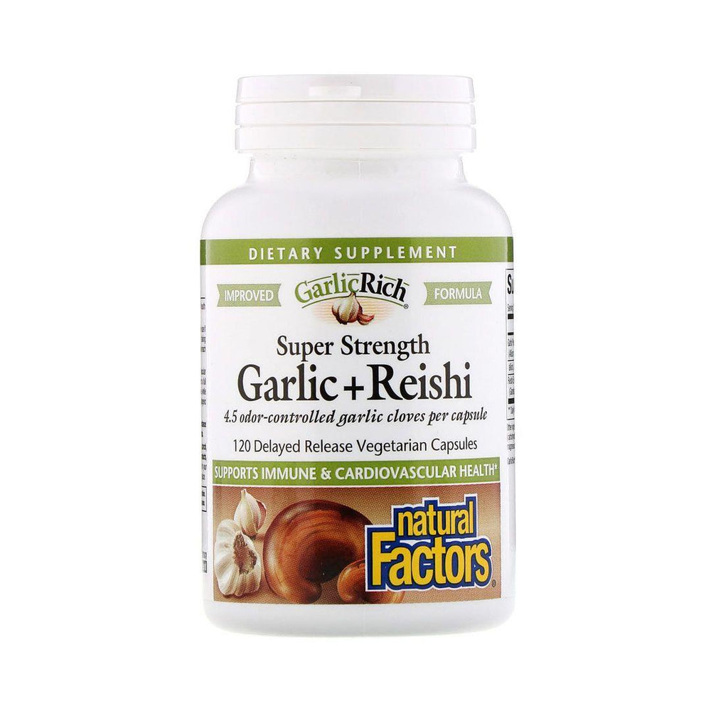 Natural Factors Garlic and Reishi 300mg 120 Capsules