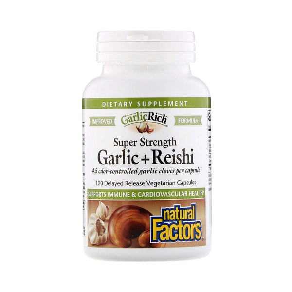 Natural Factors Garlic and Reishi 300mg 120 Capsules