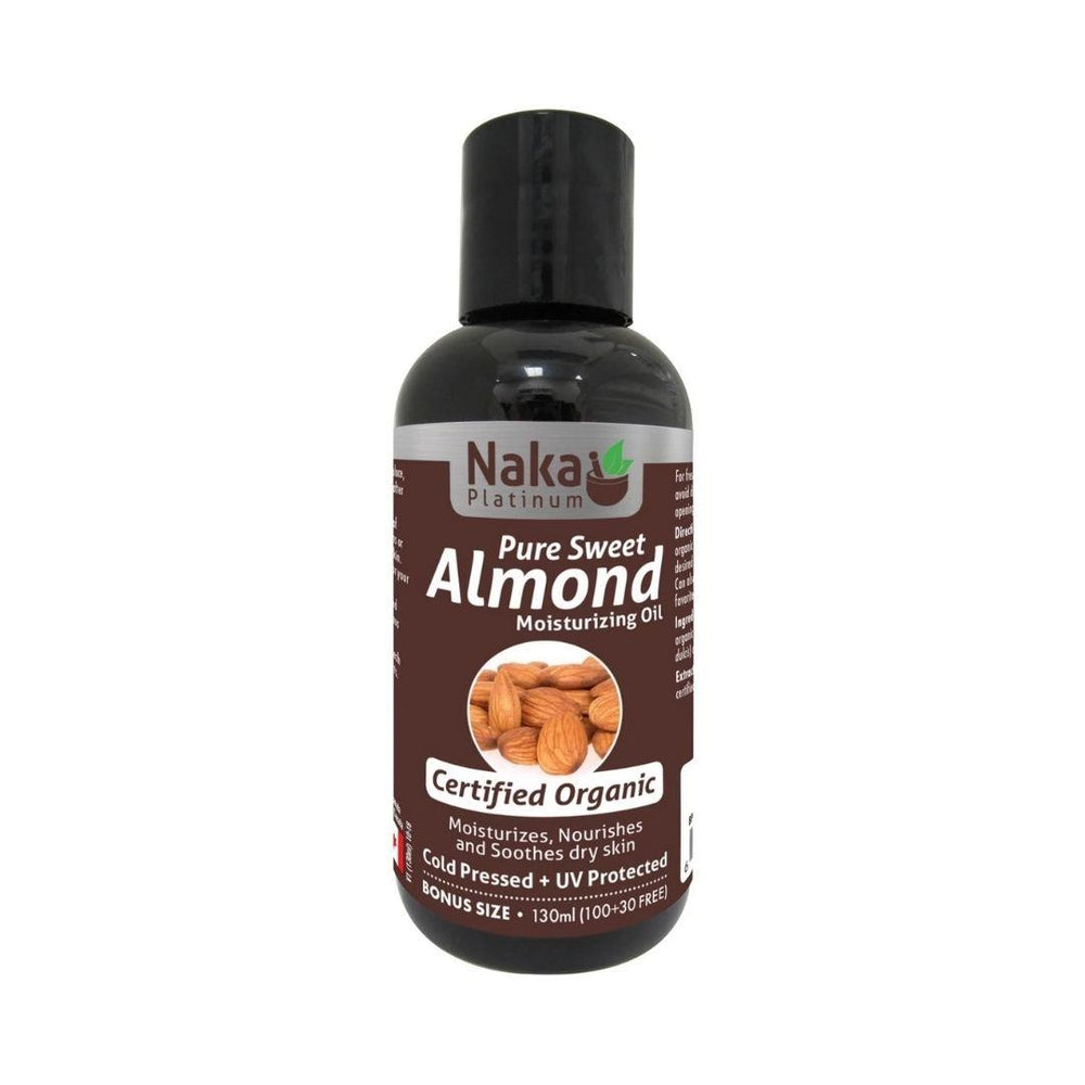 Naka Platinum Organic Pure Sweet Almond Oil - 130 mL