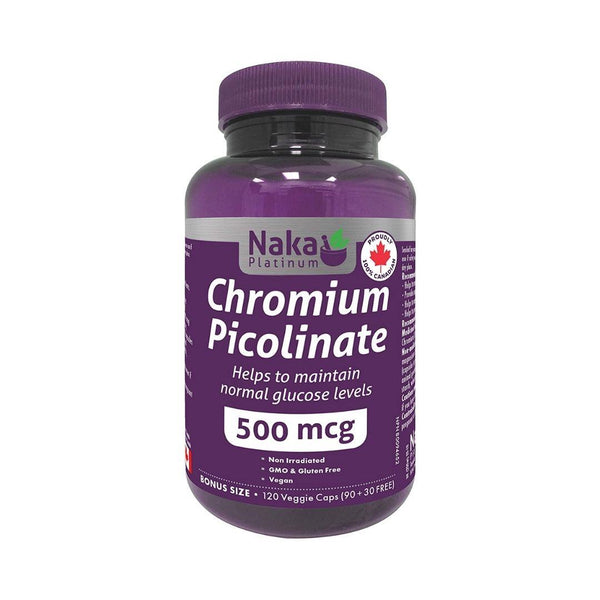 Naka Platinum Chromium Picolinate 500 mcg - 120 Capsules