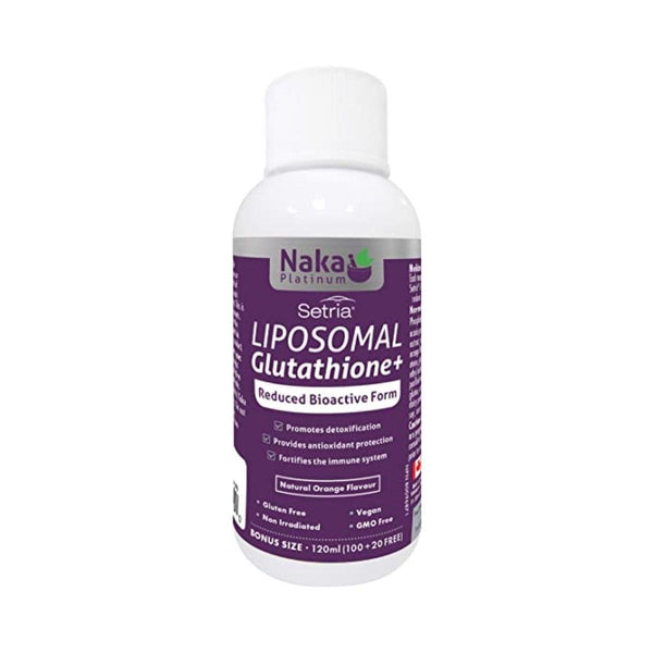 Naka Platinum Setria Liposomal Glutathione+ (Natural Orange Flavour) - 120 mL