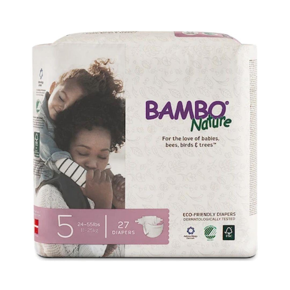 Bamboo Nature Diapers 5 24-55 lbs - 27 Diapers