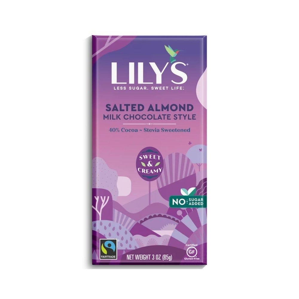 Lily's Salted Almond Milk Chocolate Style Bar - 85g