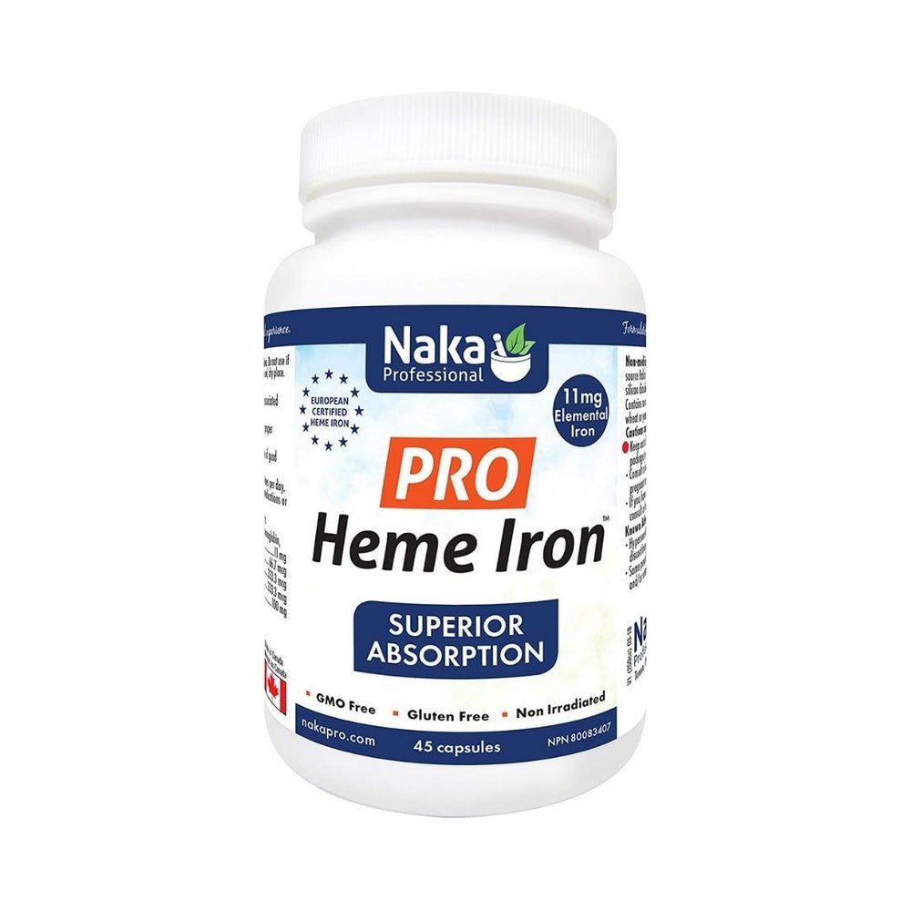 Naka Professional Pro Heme Iron - 45 Capsules