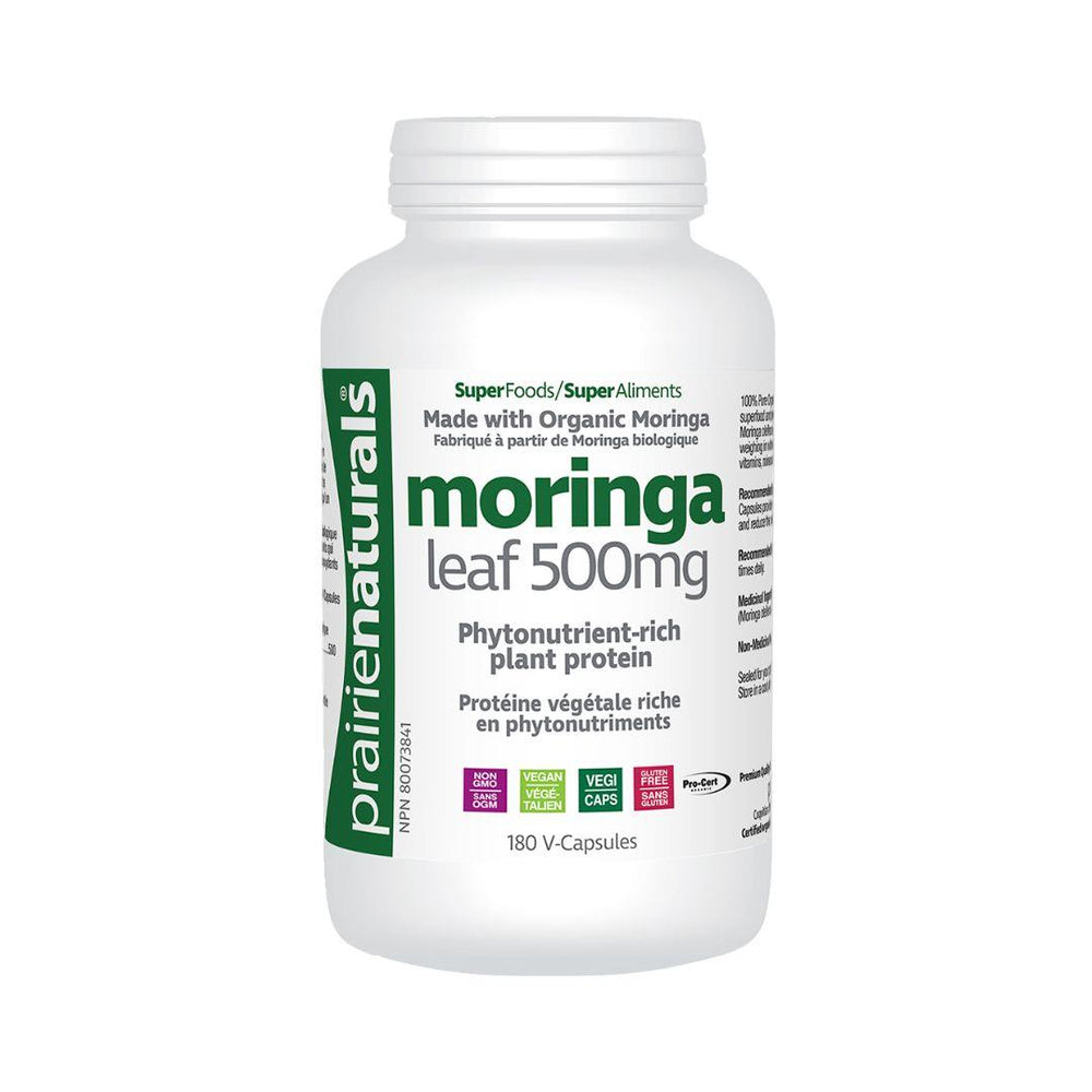 Prairie Naturals Moringa Leaf (500 mg) - 180 V-Capsules