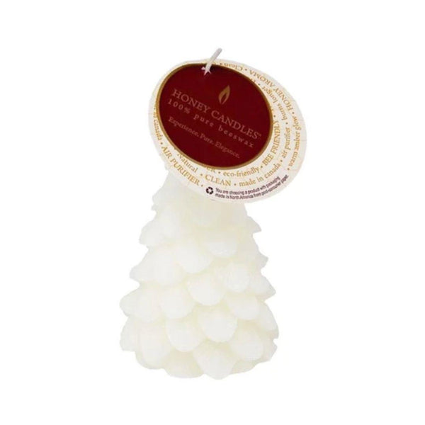 Honey Candles Pearl White Yule Tree