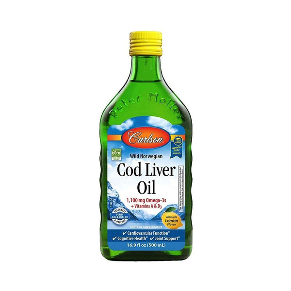 Carlson Cod Liver Oil Lemon - 500 mL