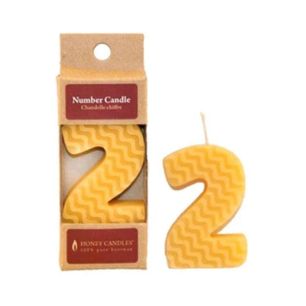 Honey Candles Numbered Party Candles - 2