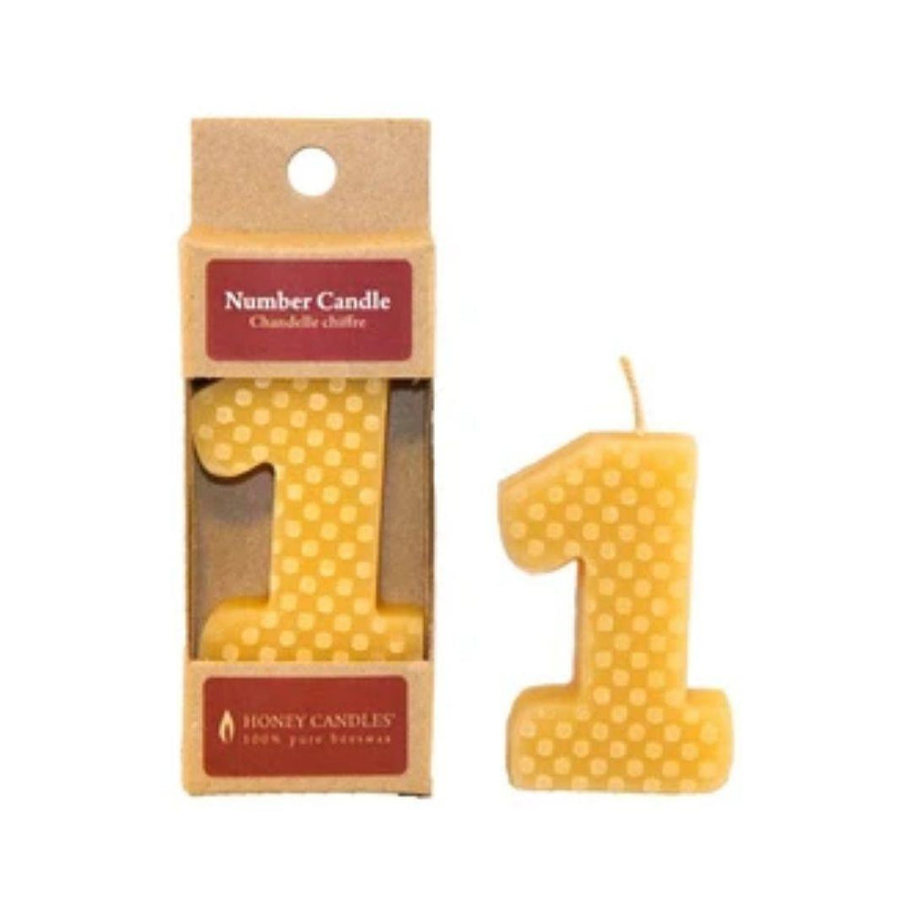 Honey Candles Numbered Party Candle - 1