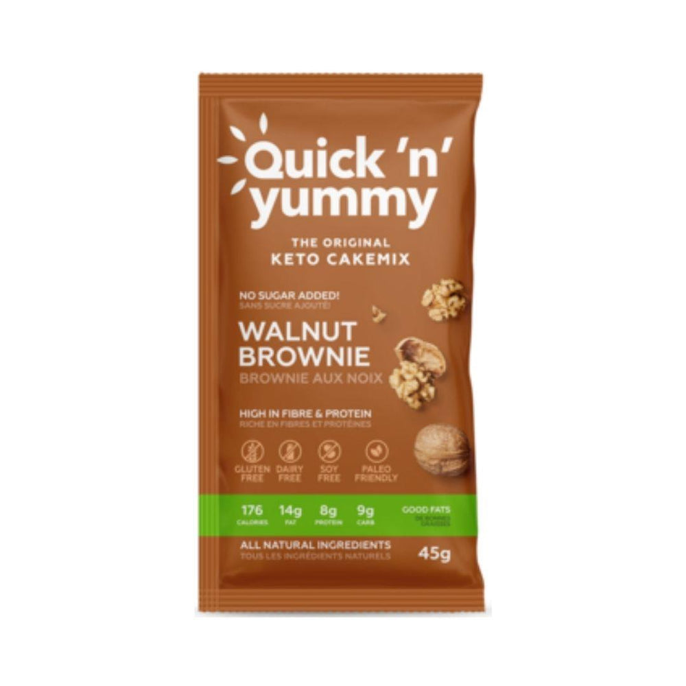 Quick 'N Yummy Keto Walnut Brownie Cakemix - 45 g