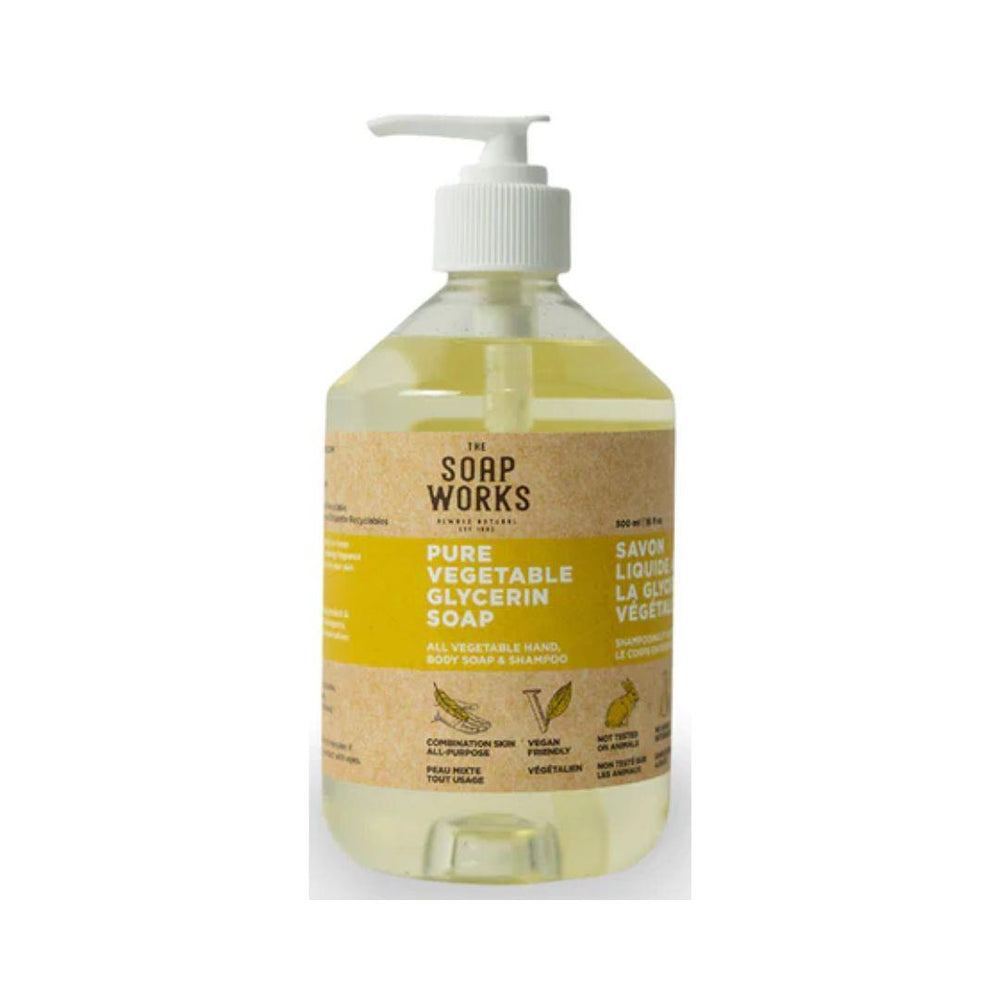 The Soap Works Pure Liquid Vegetable Glycerin Soap - 400 mL