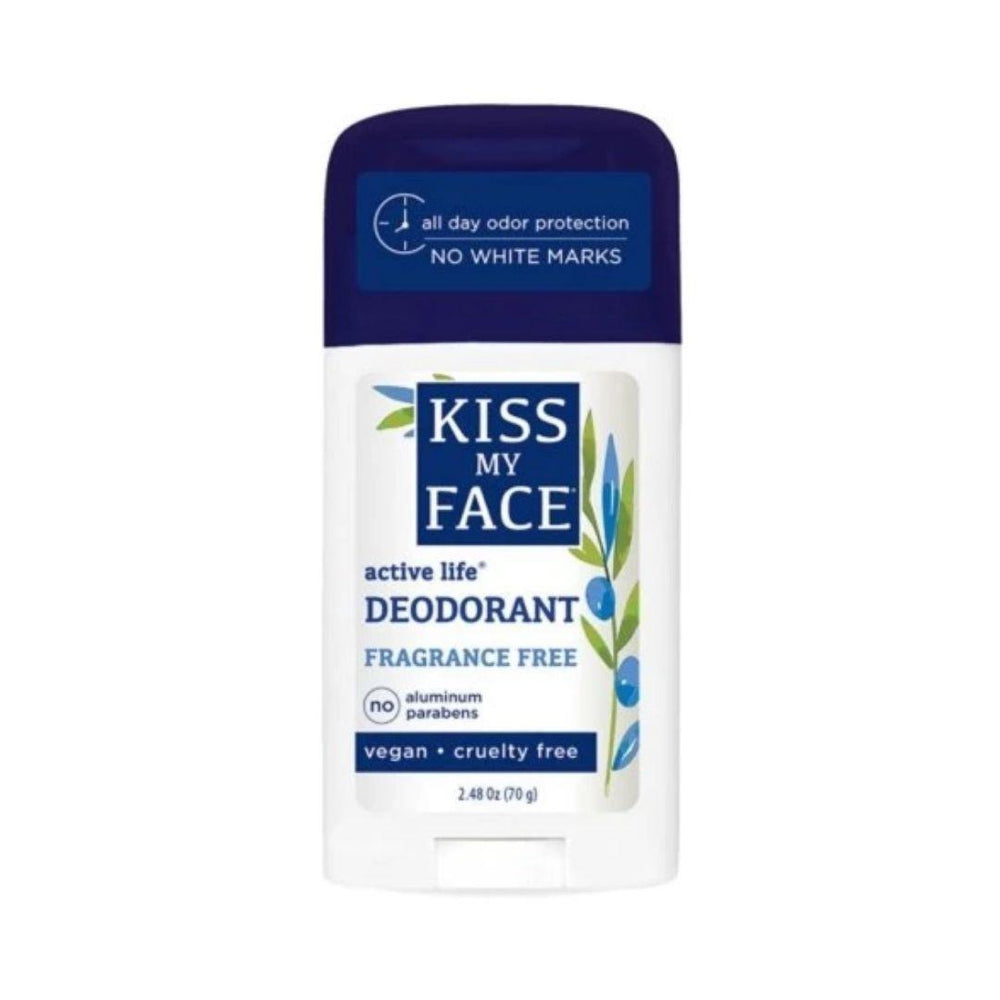 Kiss My Face Active Life Deodorant Fragrance Free - 70 g