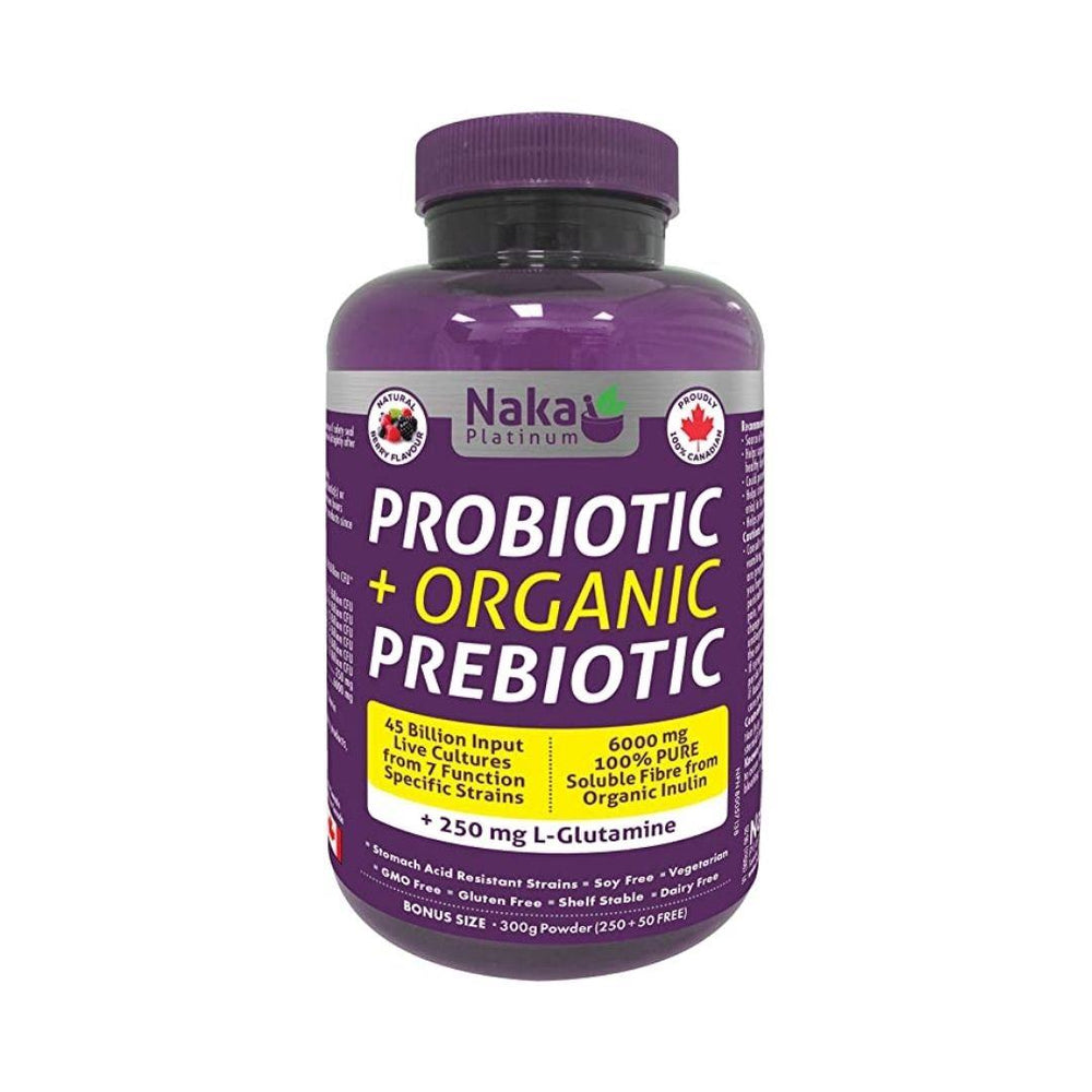 Naka Probiotic + Organic Prebiotic (Natural Berry Flavour) - 300 g Powder