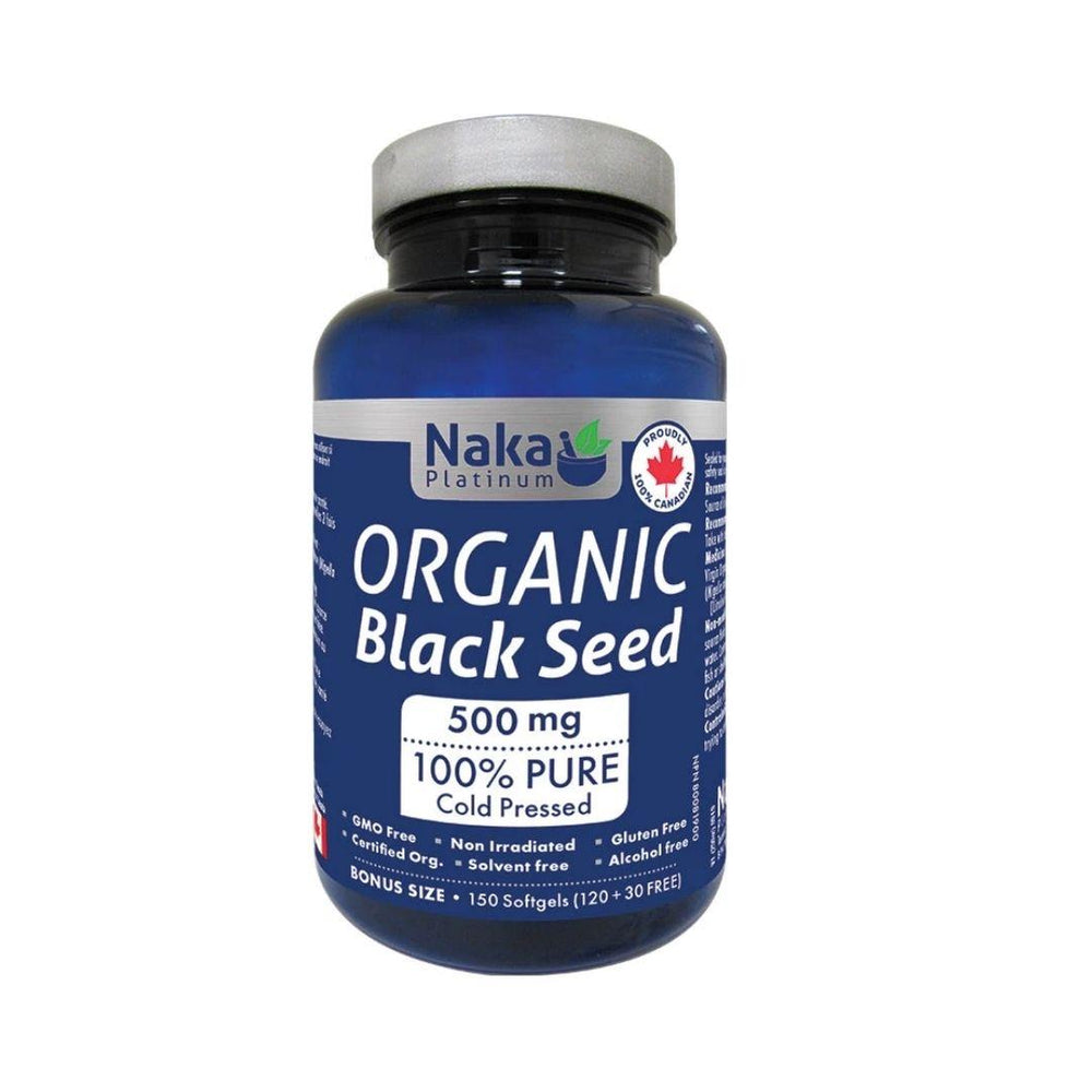 Naka Platinum Organic Black Seed 500 mg - 150 Softgels