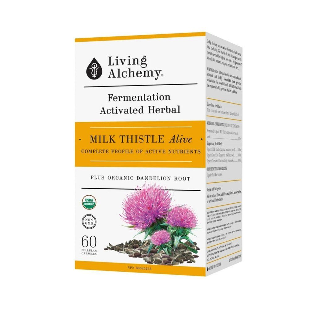 Living Alchemy Milk Thistle Alive - 60 Capsules