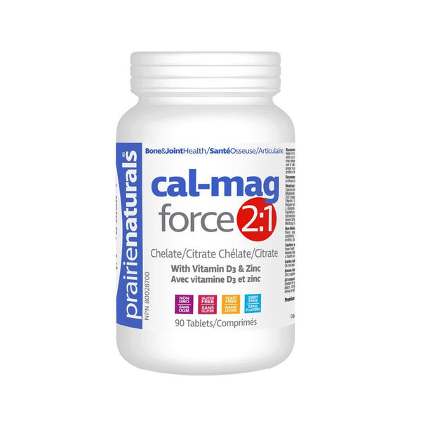 Prairie Naturals Cal-Mag Force 2:1 - 90 Tablets