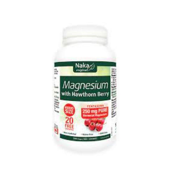 Naka magnesium citrate and oxide with added hawthorn - 200 caps