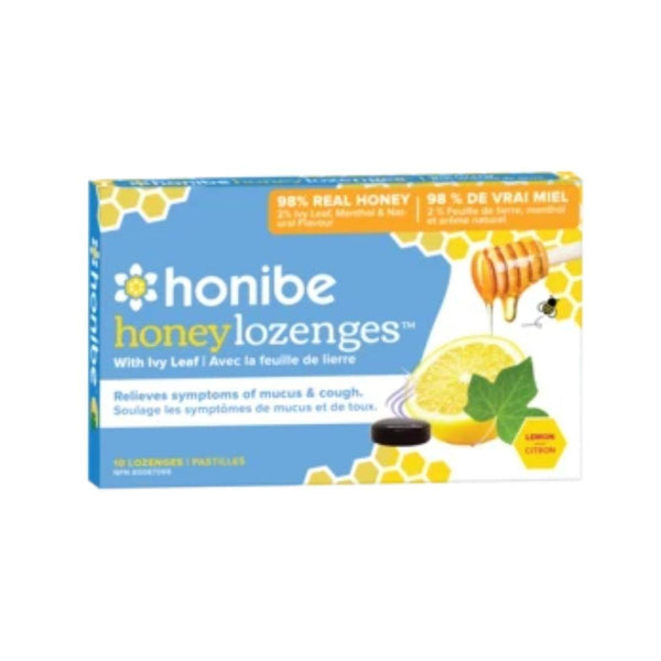 Honibe Lozenges with Ivy Leaf (Lemon) - 10 Lozenges