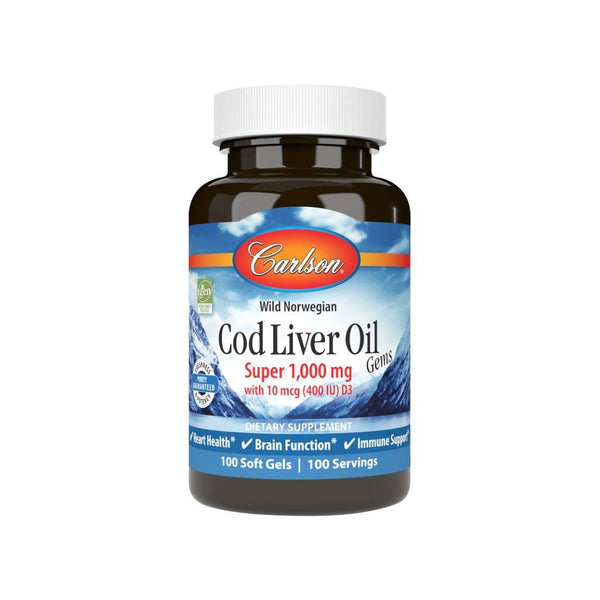 Carlson Cod Liver Oil Gems, Super - 1,000 mg