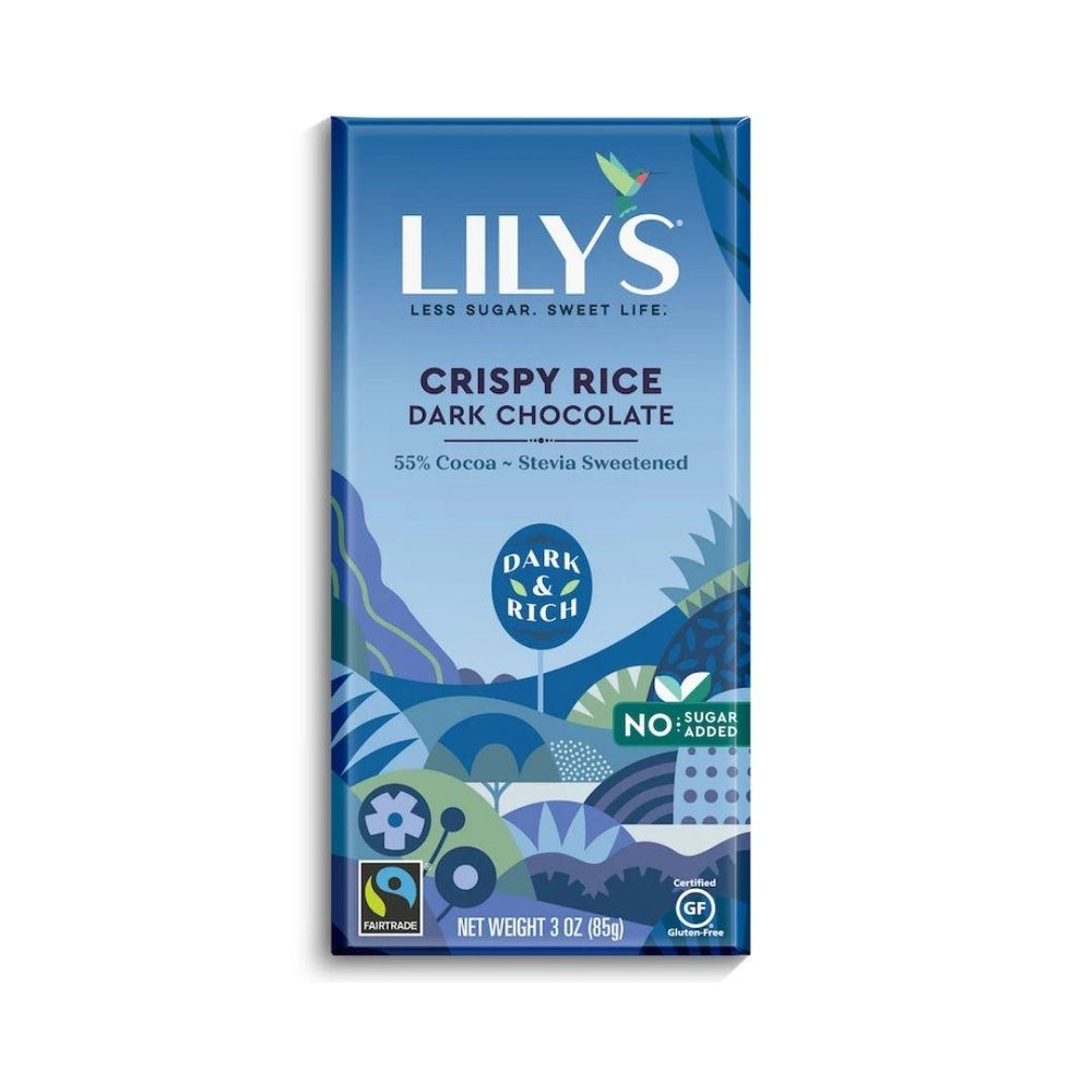Lily's crispy rice dark chocolate style bar - 85g