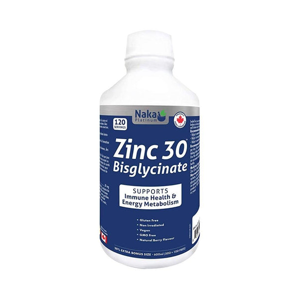 Naka Platinum Zinc Bisglycinate 30 mg (Natural Berry Flavour) - 600 mL