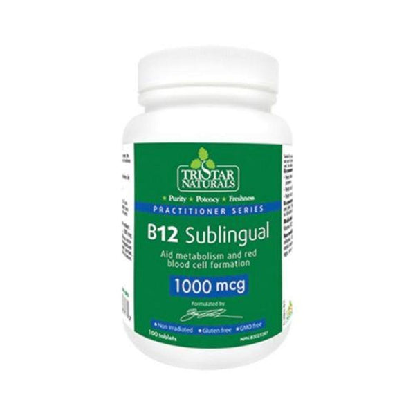 TriStar Naturals B12 Sublingual 1000 mcg - 100 Tablets