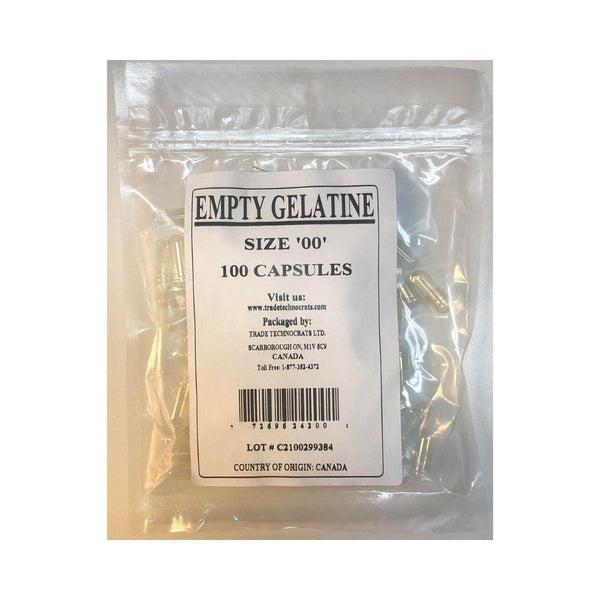 Trade Empty Gelatin Capsules Size "00" - 100 Capsules