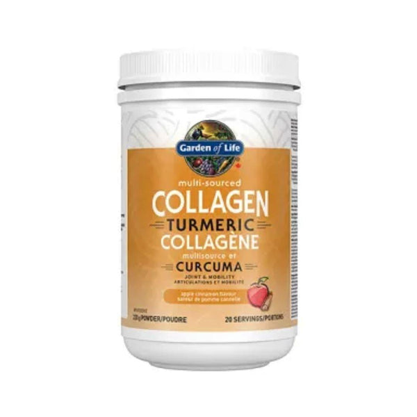 Garden of Life Multi-Sourced Tumeric Collagen (Apple-Cinnamon) - 220 g Powder