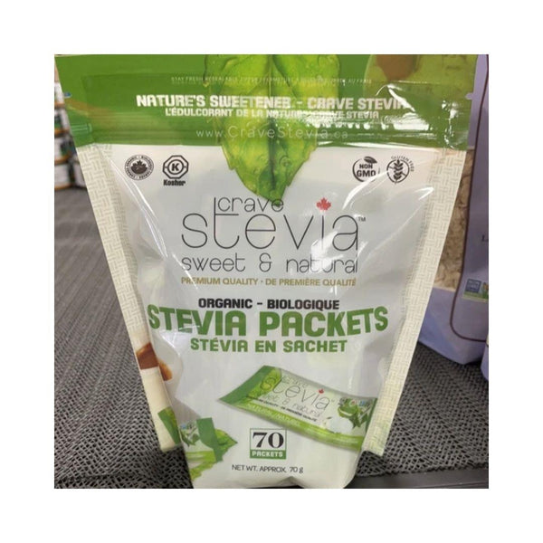 Crave Stevia Packets - 70 Packets