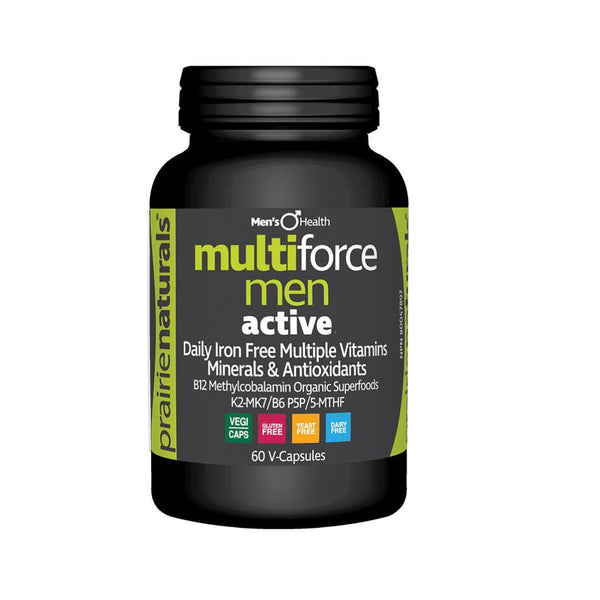 Prairie naturals MultiForce Mens Active Multi Vitamins - 60 V-Capsules