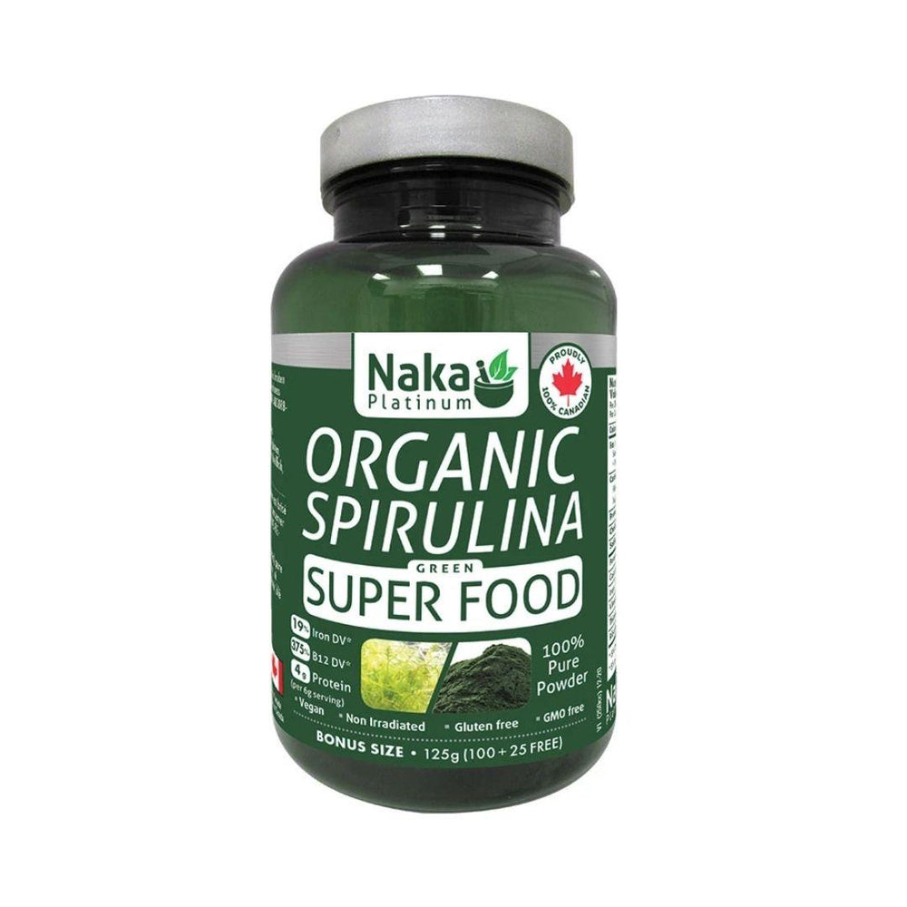 Naka Platinum Organic Spirulina - 125 g Powder