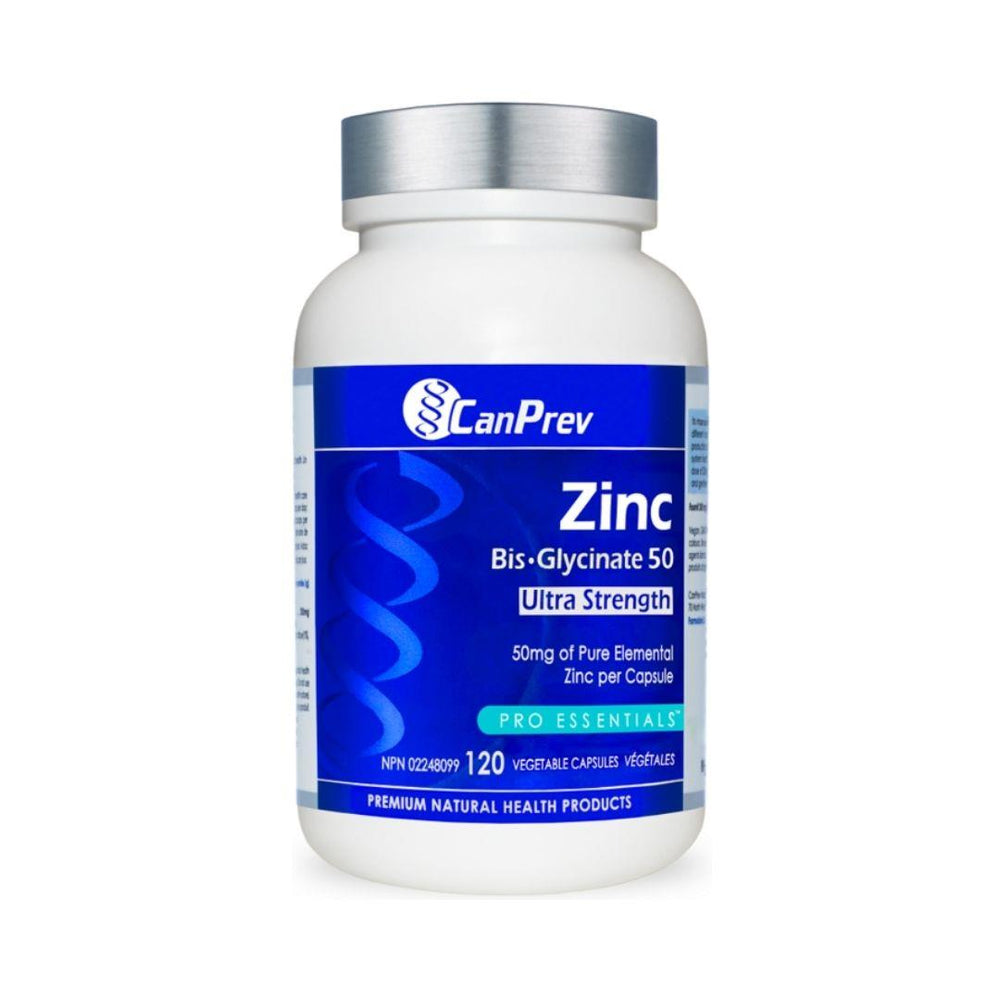 CanPrev Zinc Bis-Glycinate 50 Ultra Strength - 120 Capsules