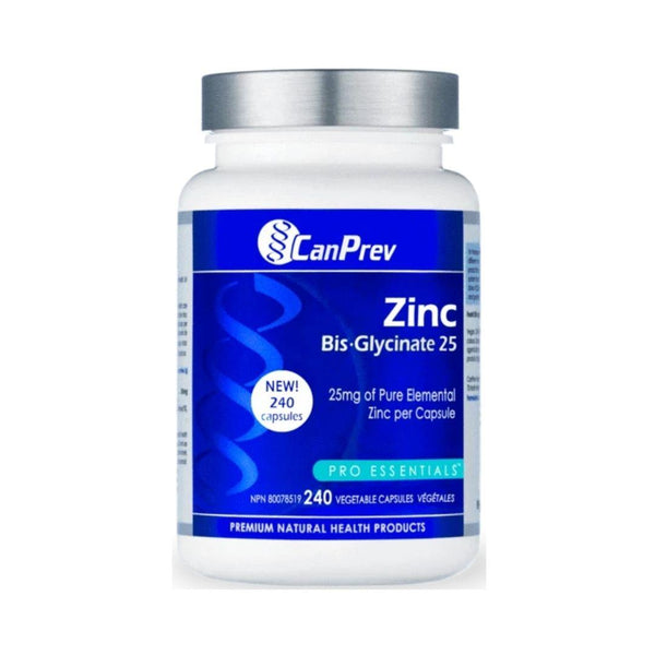 CanPrev Zinc Bis-Glycinate 25 - 240 Capsules