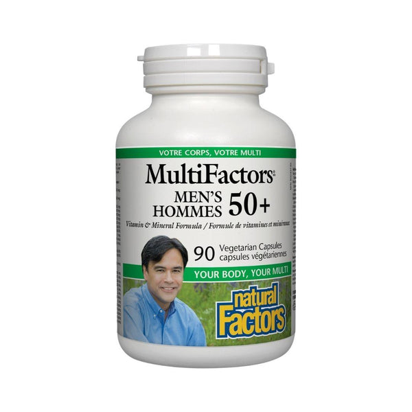 Natural Factors MultiFactors Men's 50 + - 90 Vegetarian Capsules