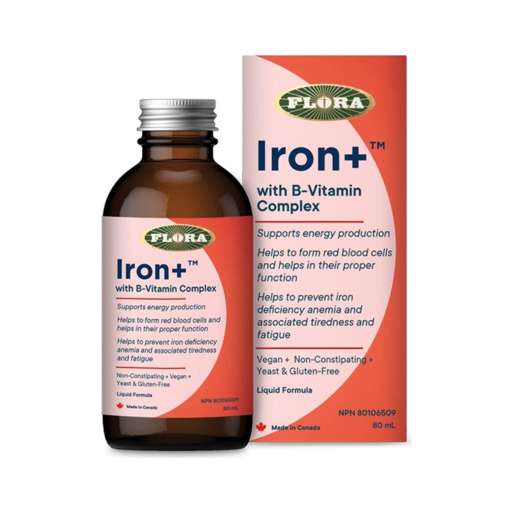 Flora Iron+ with B-Vitamin Complex - 80 mL
