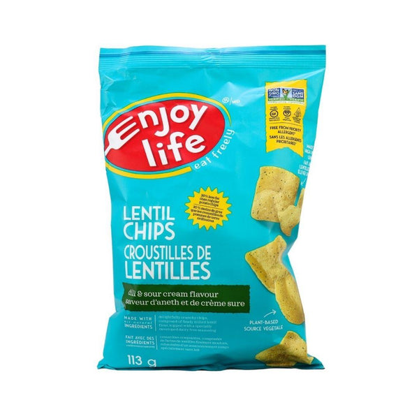 Enjoy Life Lentil Dill and Sour Cream Chips - 113g