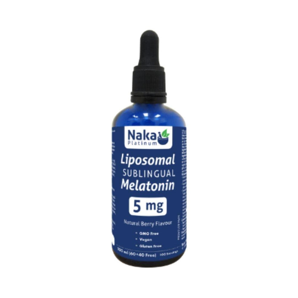 Naka Platinum Liposomal Sublingual Melatonin 5 mg (Natural Berry Flavour) - 100 mL