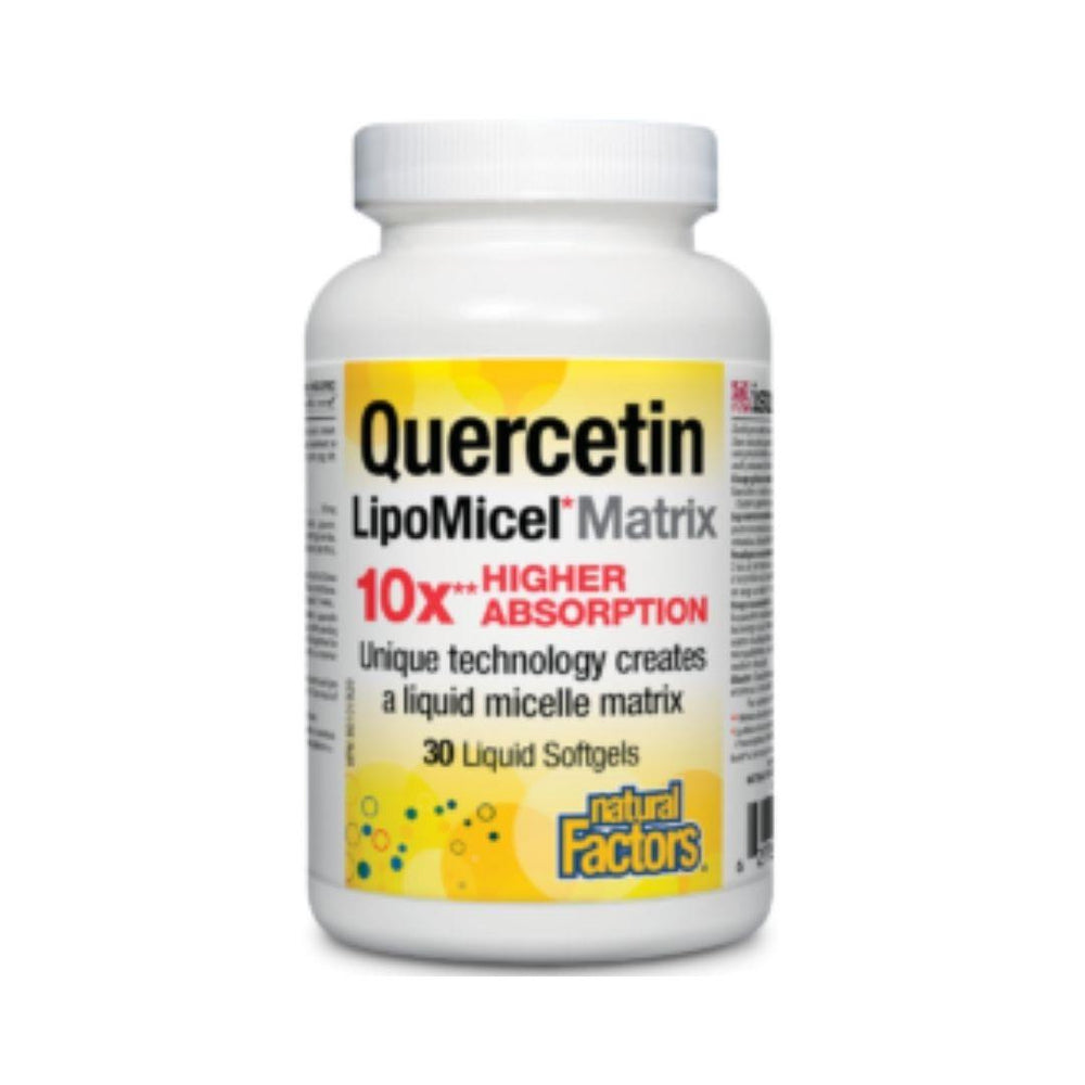 Natural Factors Quercetin LipoMicel Matrix - 60 liquid Softgels