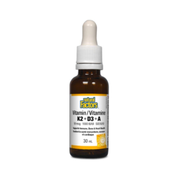 Natural Factors K2 + D3 + A - 30ml