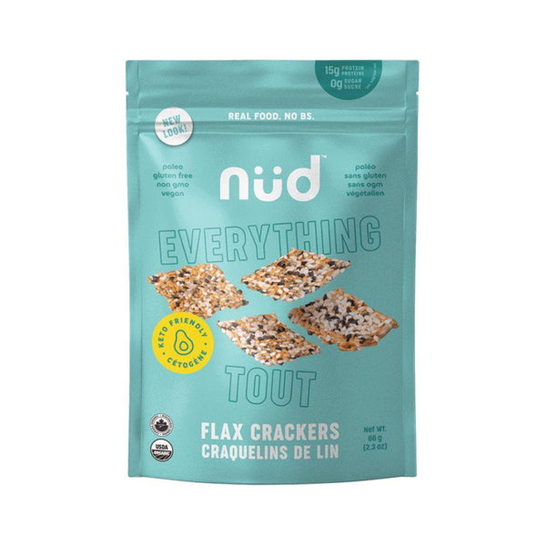 Nud Fud Everything Flax Crackers - 66 g
