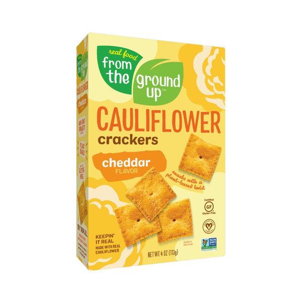 From The Ground Up Cauliflower Crackers (Cheddar Flavour) - 150 g