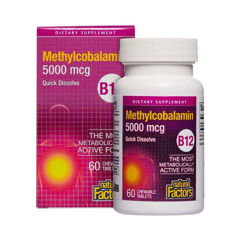Natural Factors Vitamin B12 5000MCG 60 Tablets