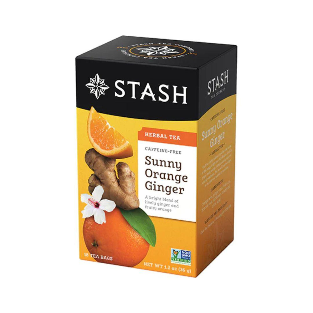 Stash Sunny Orange Ginger Herbal Tea - 18 Tea Bags