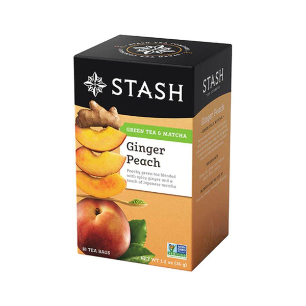 Stash Ginger Peach Green Tea & Matcha - 18 Tea Bags