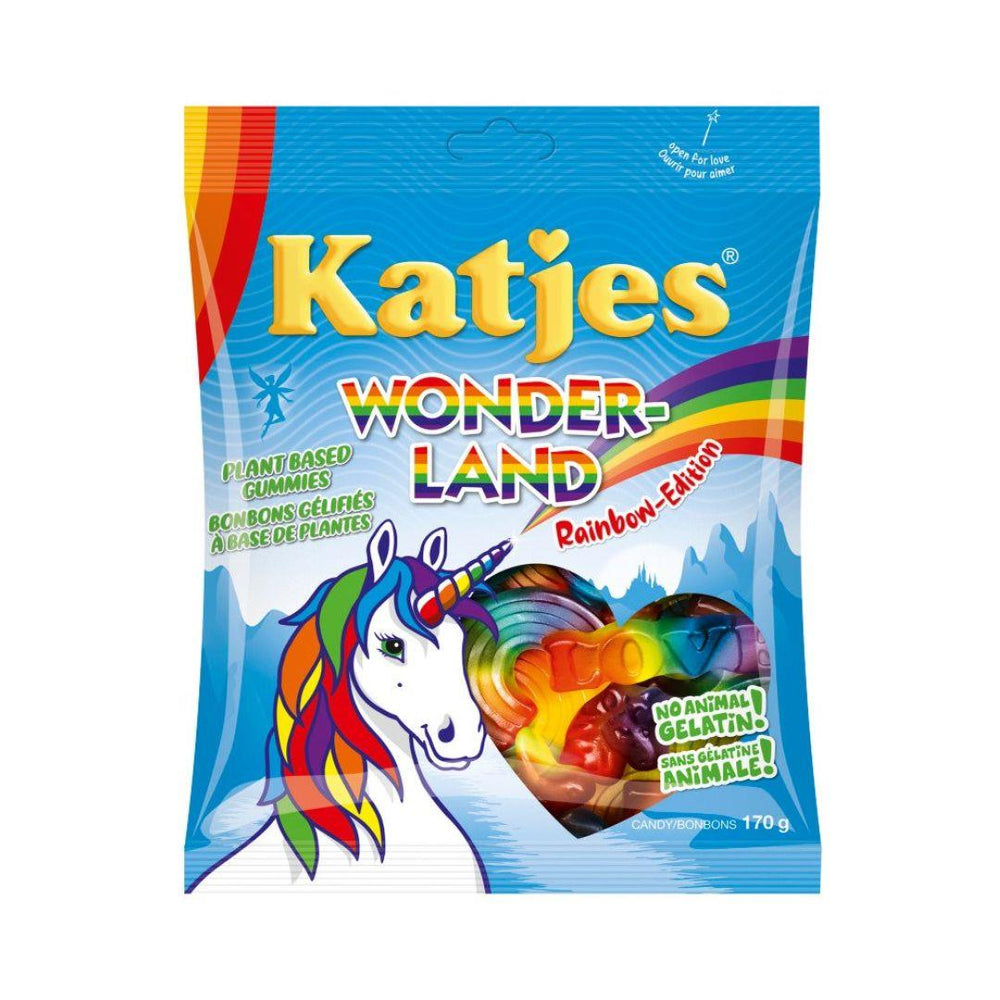 Katjes Wonderland Plant Based Gummies (Rainbow-Edition) - 170 g