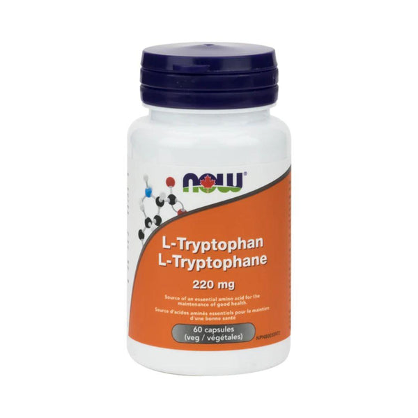 Now L-Tryptophan (220 mg) - 60 Vegetarian Capsules