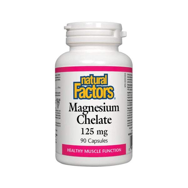 Natural Factors Magnesium Chelate 125mg 90 Capsules