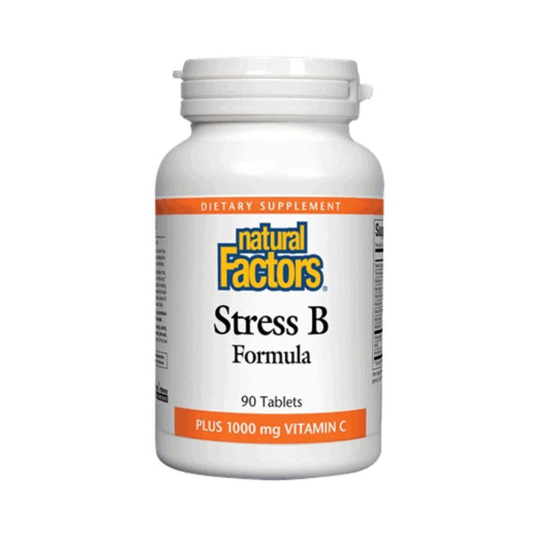 Natural Factors Stress B Formula (Plus 1000 mg of Vitamin C) - 90 Tablets